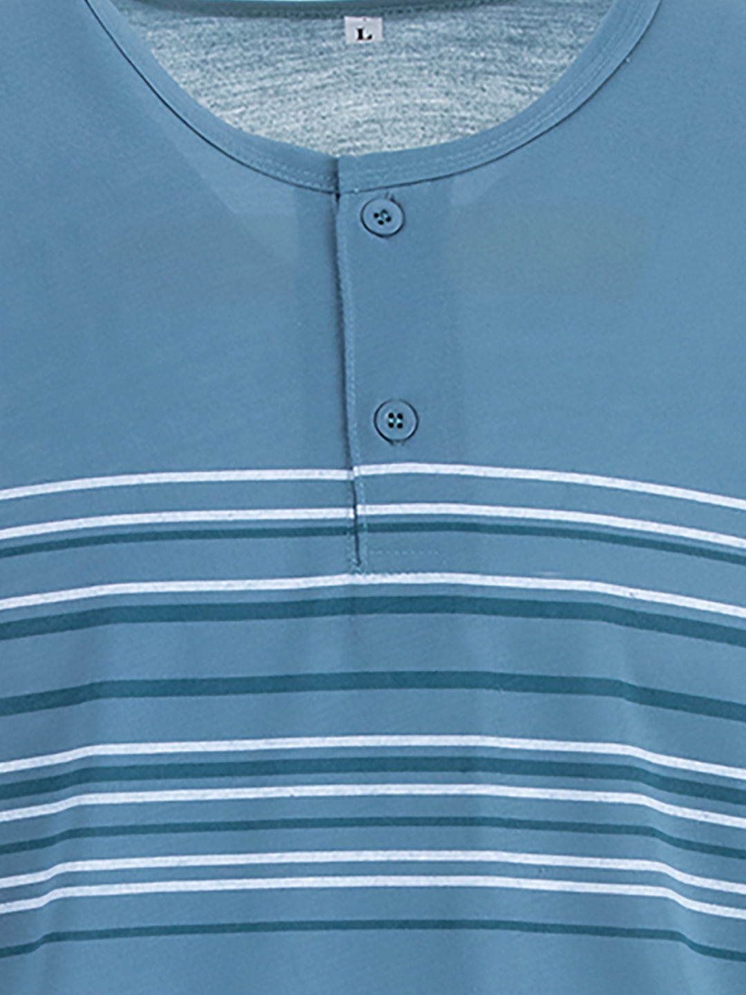 Pyjama Set Kurz - Streifen Knöpfe