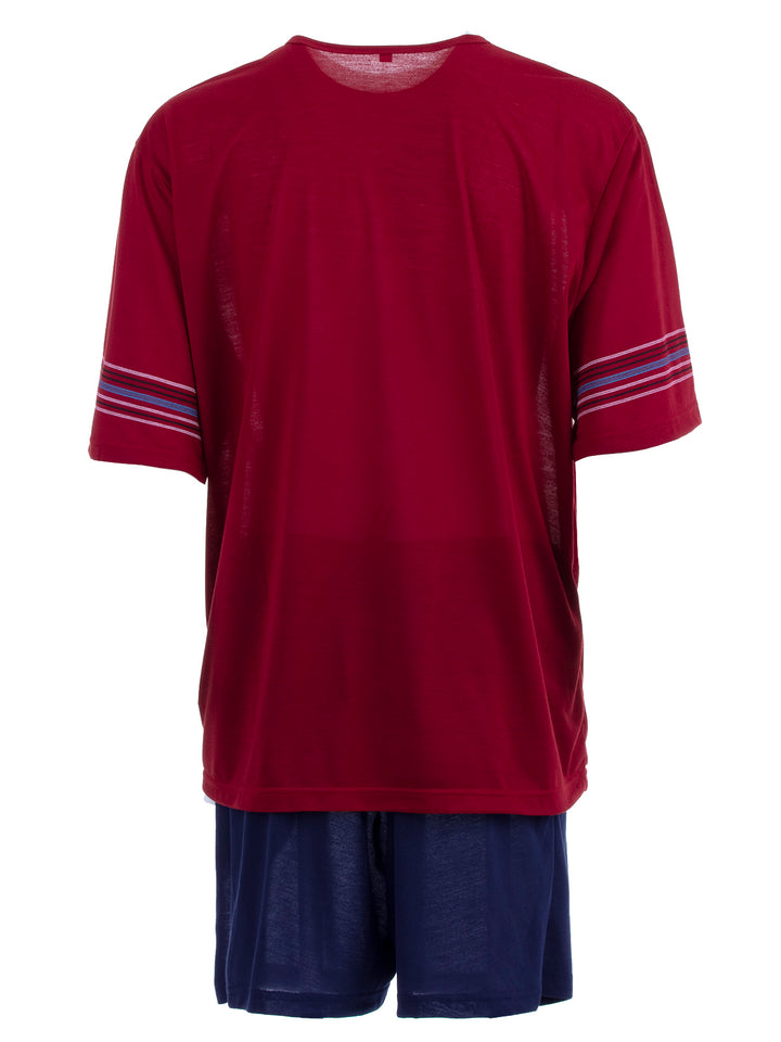 Pyjama Set Kurz - Streifen Köpfe