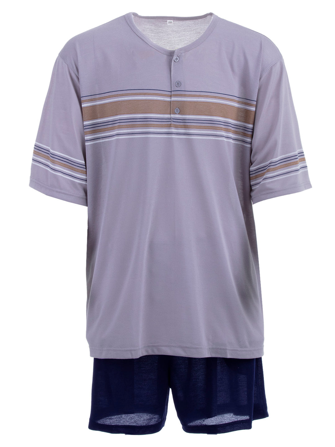 Pyjama Set Kurz - Streifen Köpfe