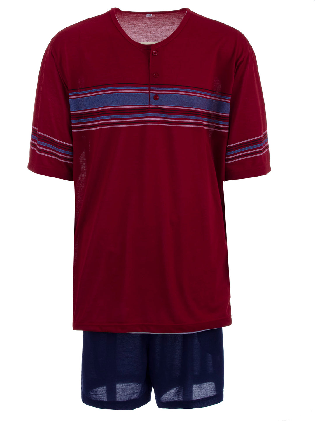 Pyjama Set Kurz - Streifen Köpfe