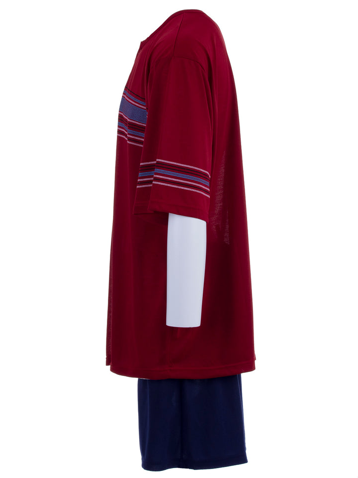 Pyjama Set Kurz - Streifen Köpfe