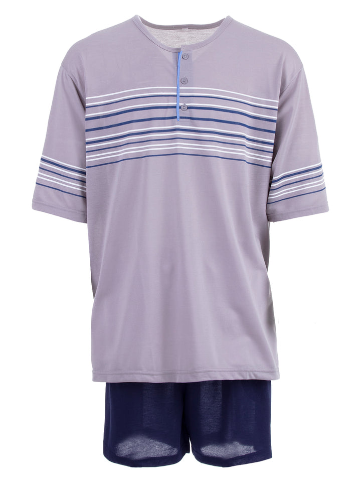 Pyjama Set Kurz - Gestreift 3XL-5XL