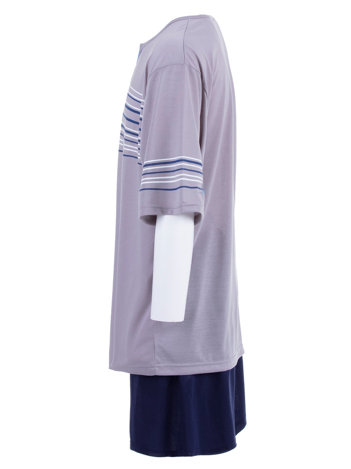 Pyjama Set Kurz - Gestreift 3XL-5XL