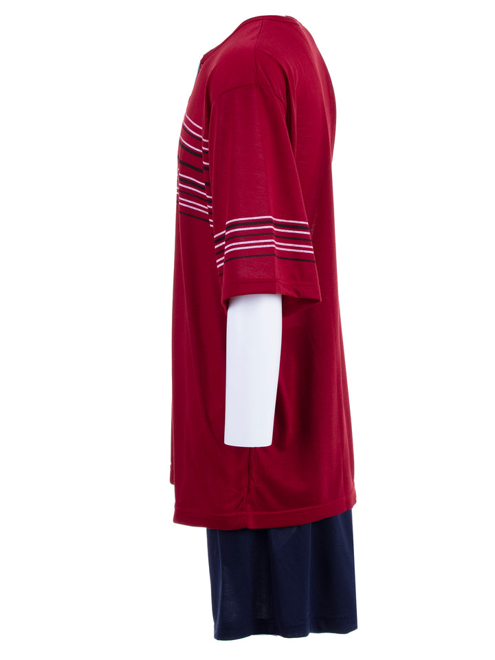 Pyjama Set Kurz - Gestreift 3XL-5XL