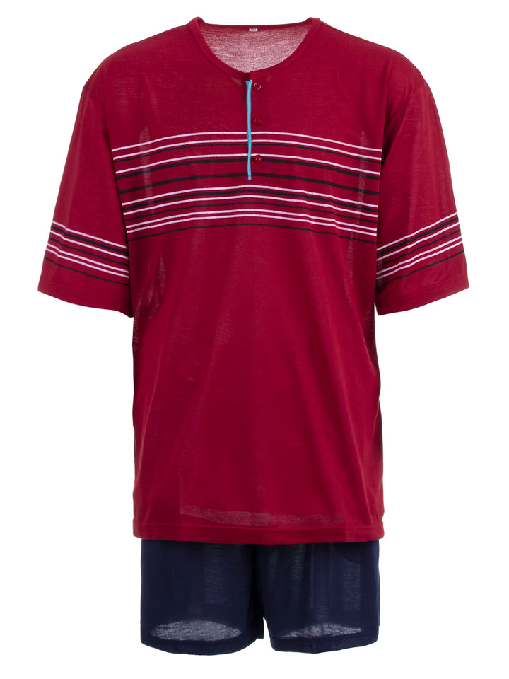 Pyjama Set Kurz - Gestreift 3XL-5XL