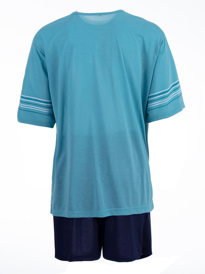 Pyjama Set Kurz - Gestreift 3XL-5XL