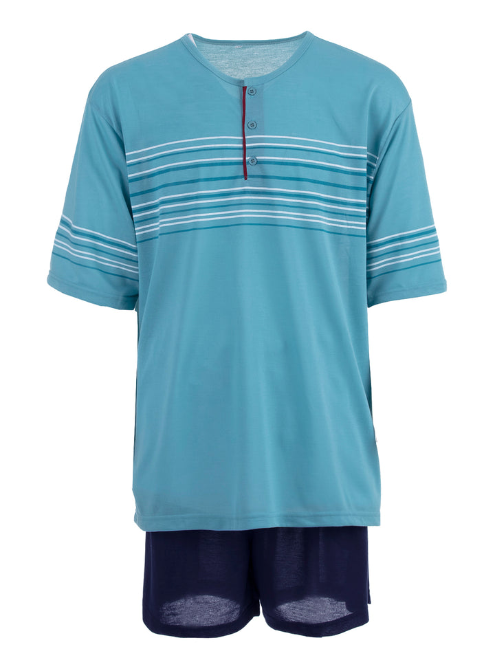 Pyjama Set Kurz - Gestreift 3XL-5XL