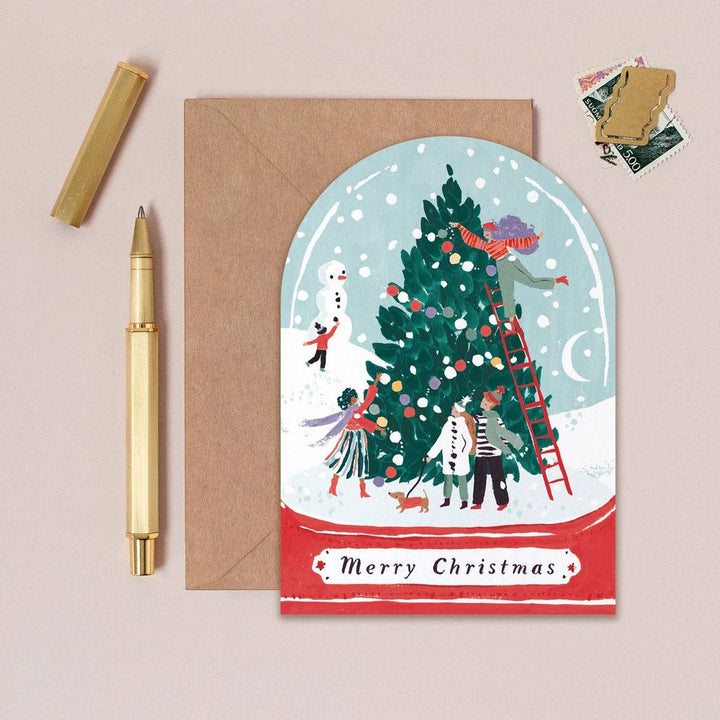 Klappkarte Snow Globe Christmas Card