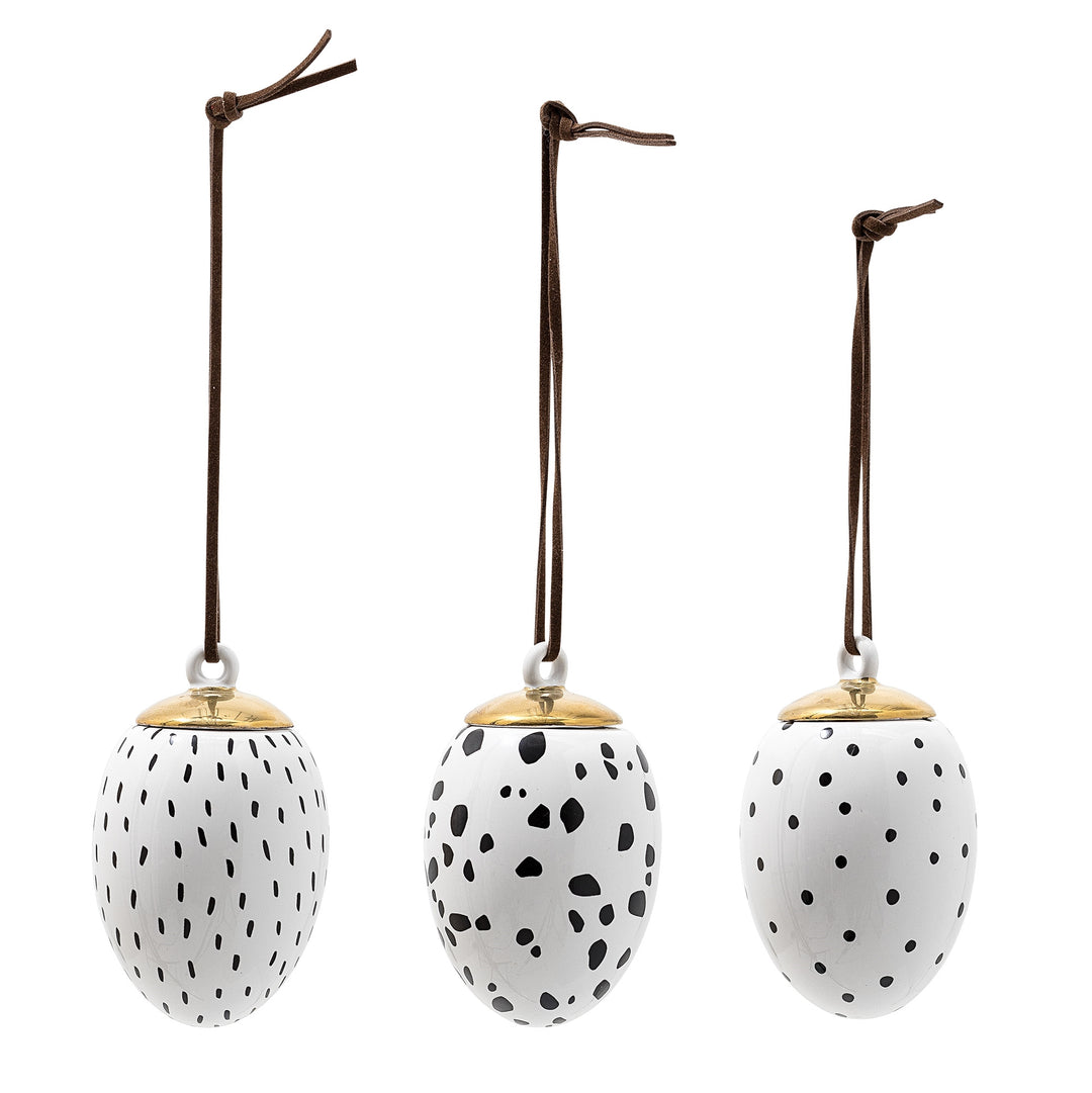 Deko Anhänger Keramik Ei