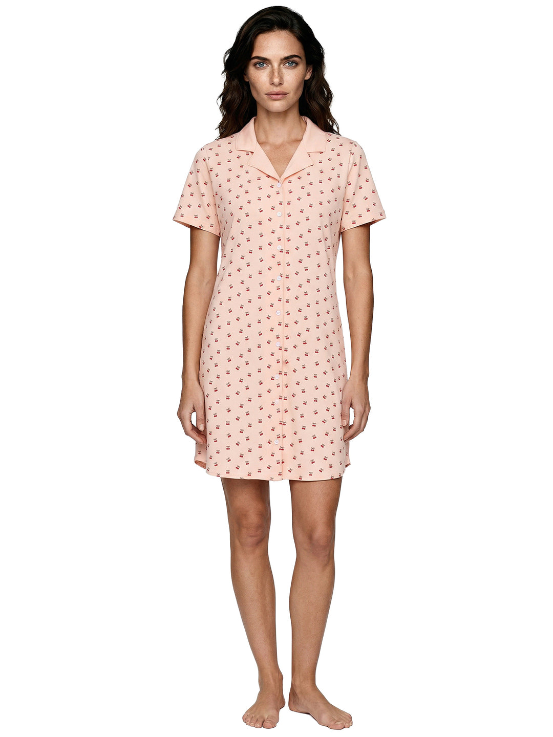 Nightdress short sleeve - Milla Cherry