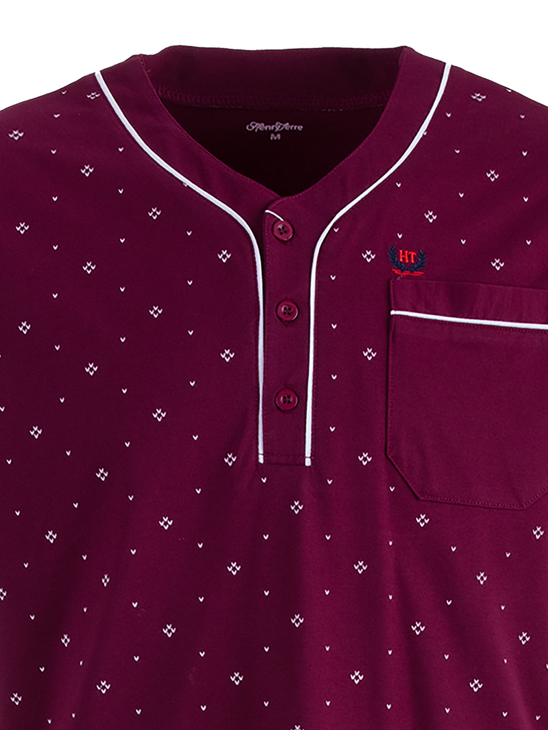 Nightgown short sleeves - piping arrow