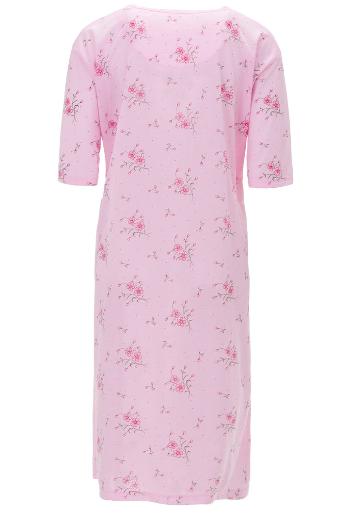 Nachthemd Kurzarm - Blumen 3XL-6XL