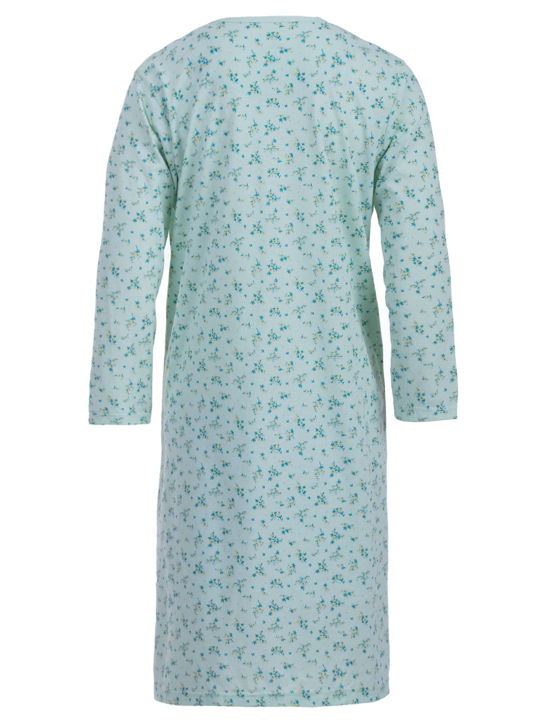 Long-sleeved nightdress - branches/ flowers