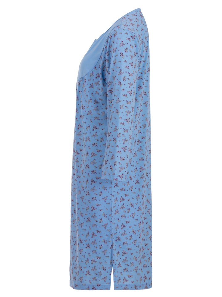 Long-sleeved nightdress - branches/ flowers