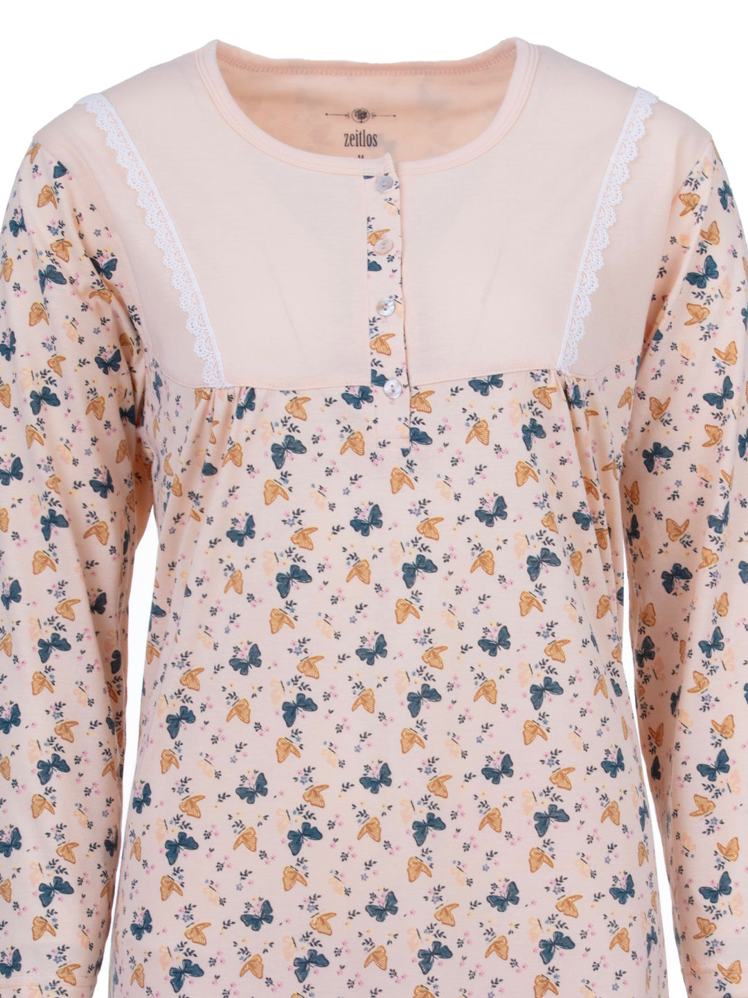 Long-sleeved nightdress - Butterfly