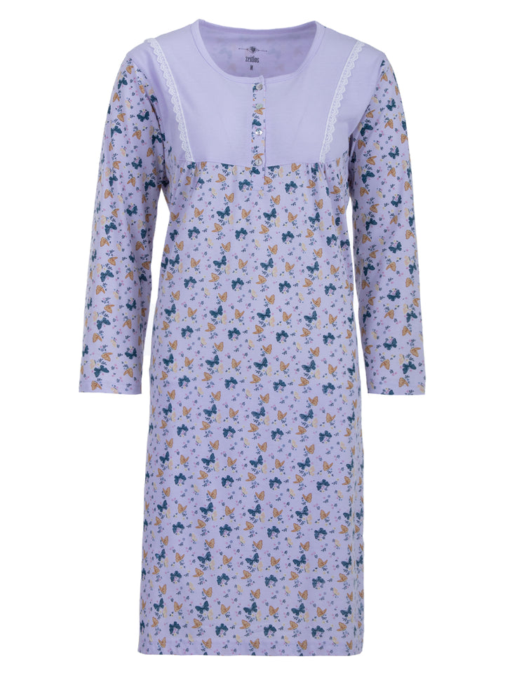 Long-sleeved nightdress - Butterfly