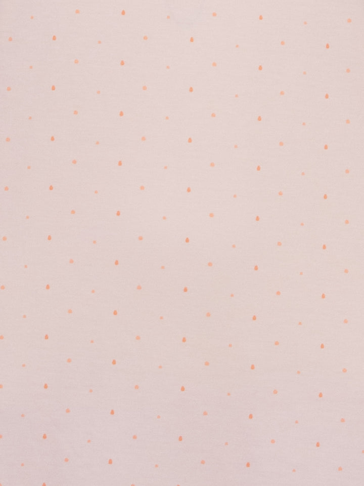 Nightdress long sleeve - dots with diamond border