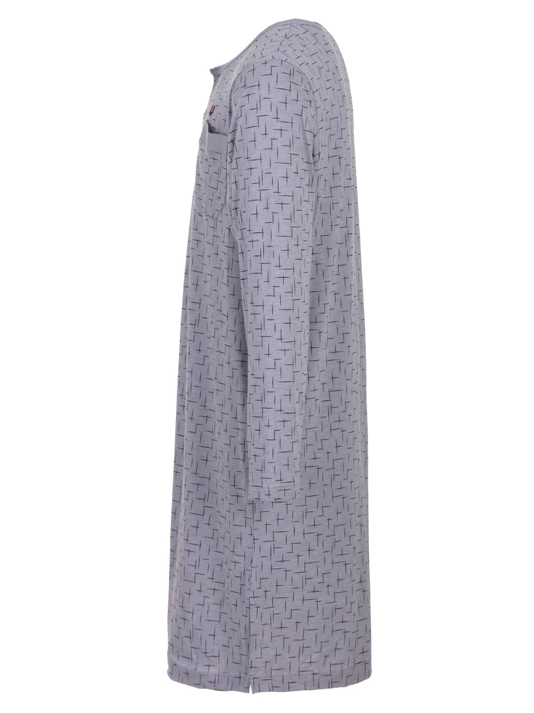Long-sleeved nightdress - striped pattern