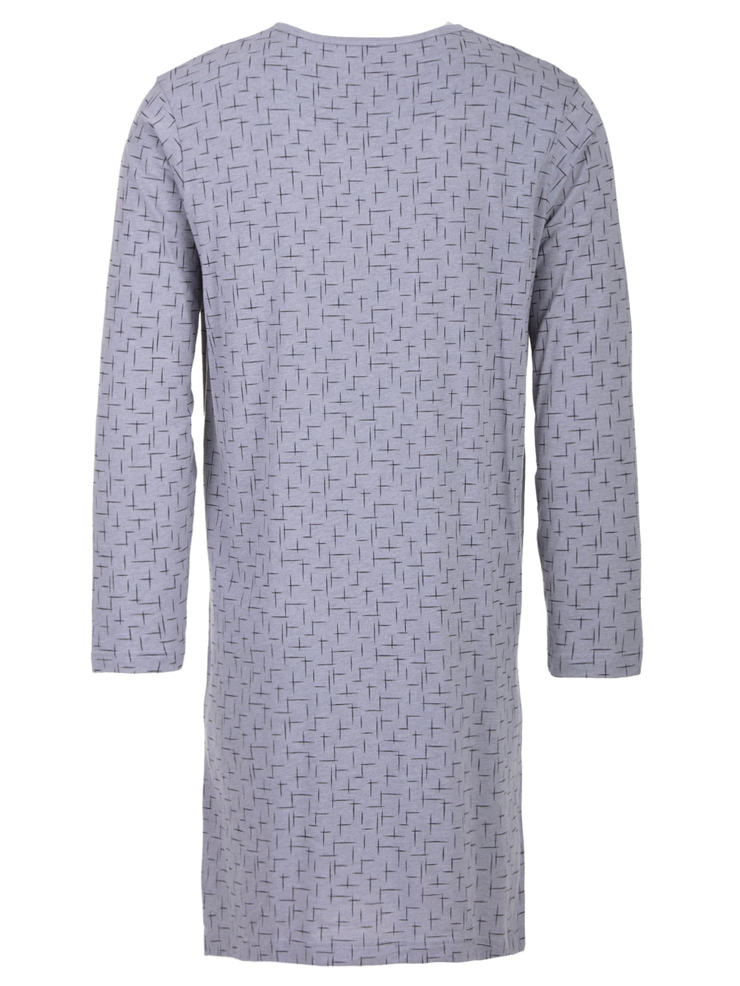 Long-sleeved nightdress - striped pattern