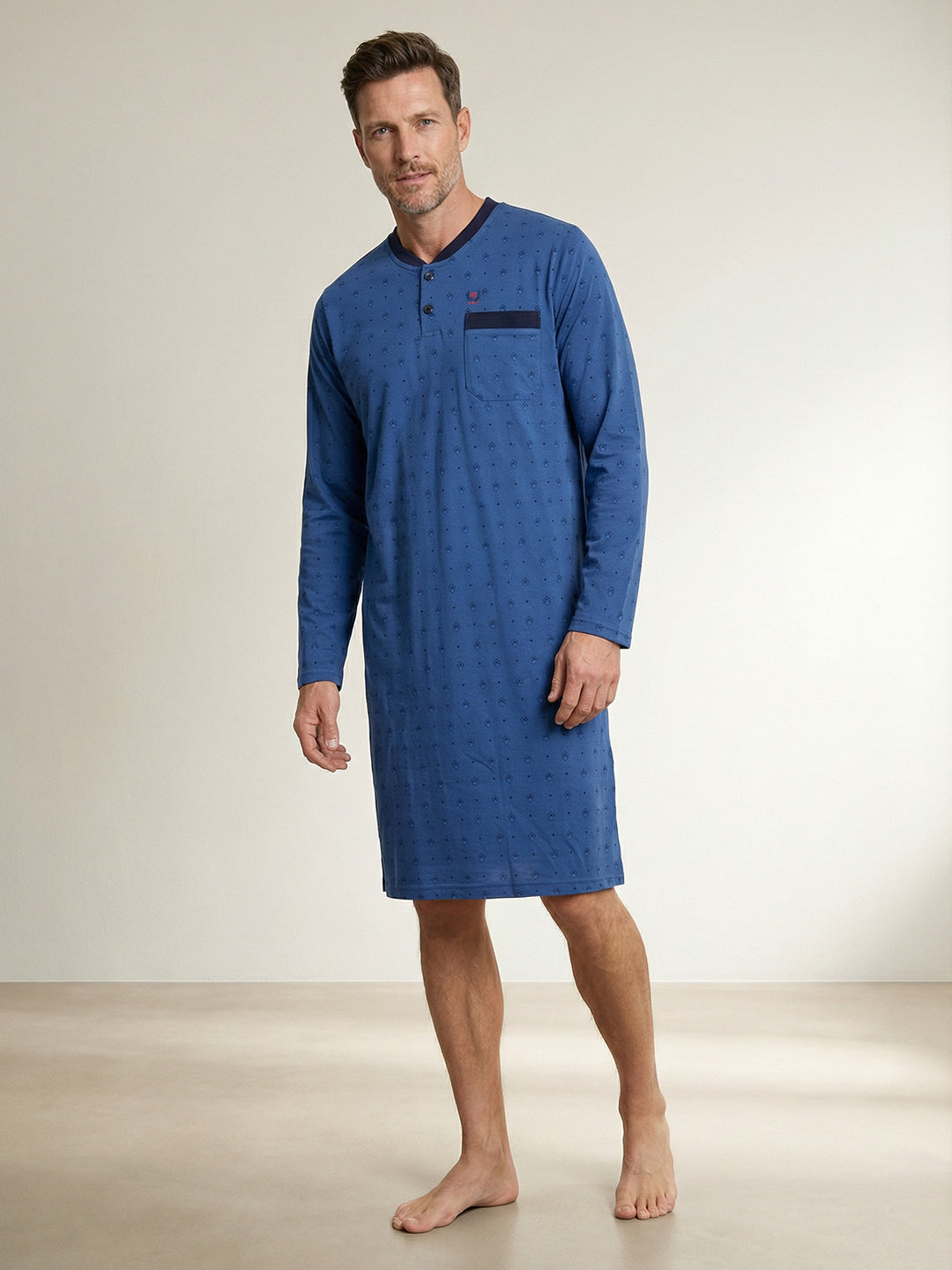 blau mit navy Kragen Otto/ Web