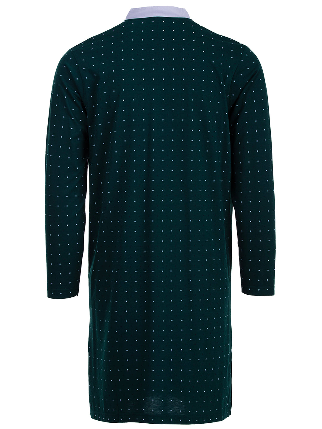 Nightdress long-sleeved - stand-up collar with dots
