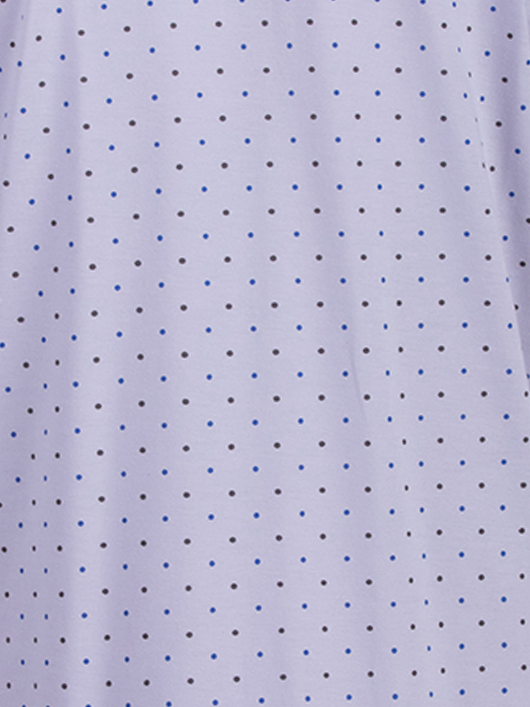 Nightdress long-sleeved - stand-up collar with dots