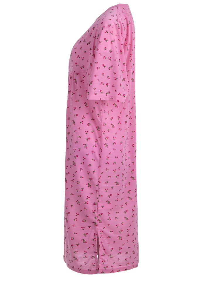 Nachthemd Kurzarm - Floral 3XL-6XL