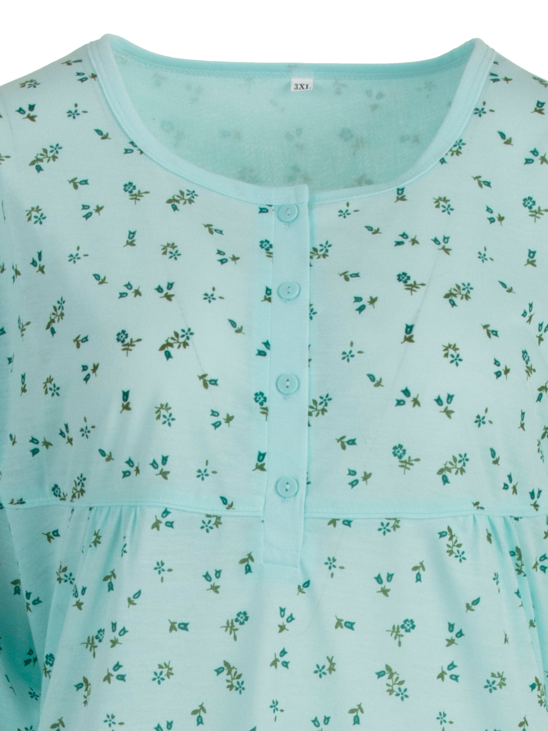 Nachthemd Kurzarm - Floral 3XL-6XL
