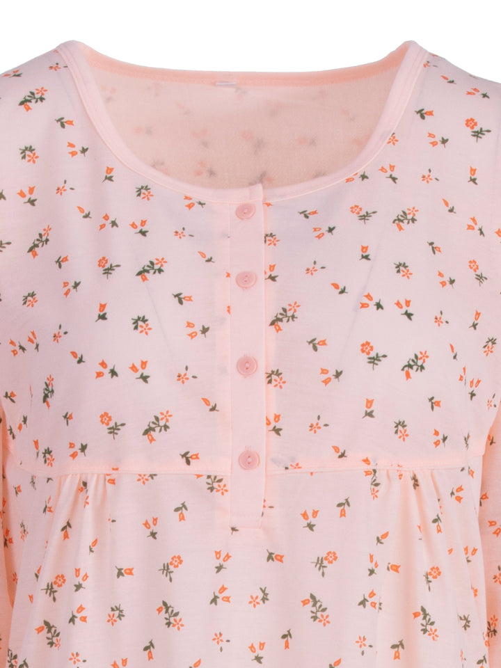 Nachthemd Kurzarm - Floral 3XL-6XL