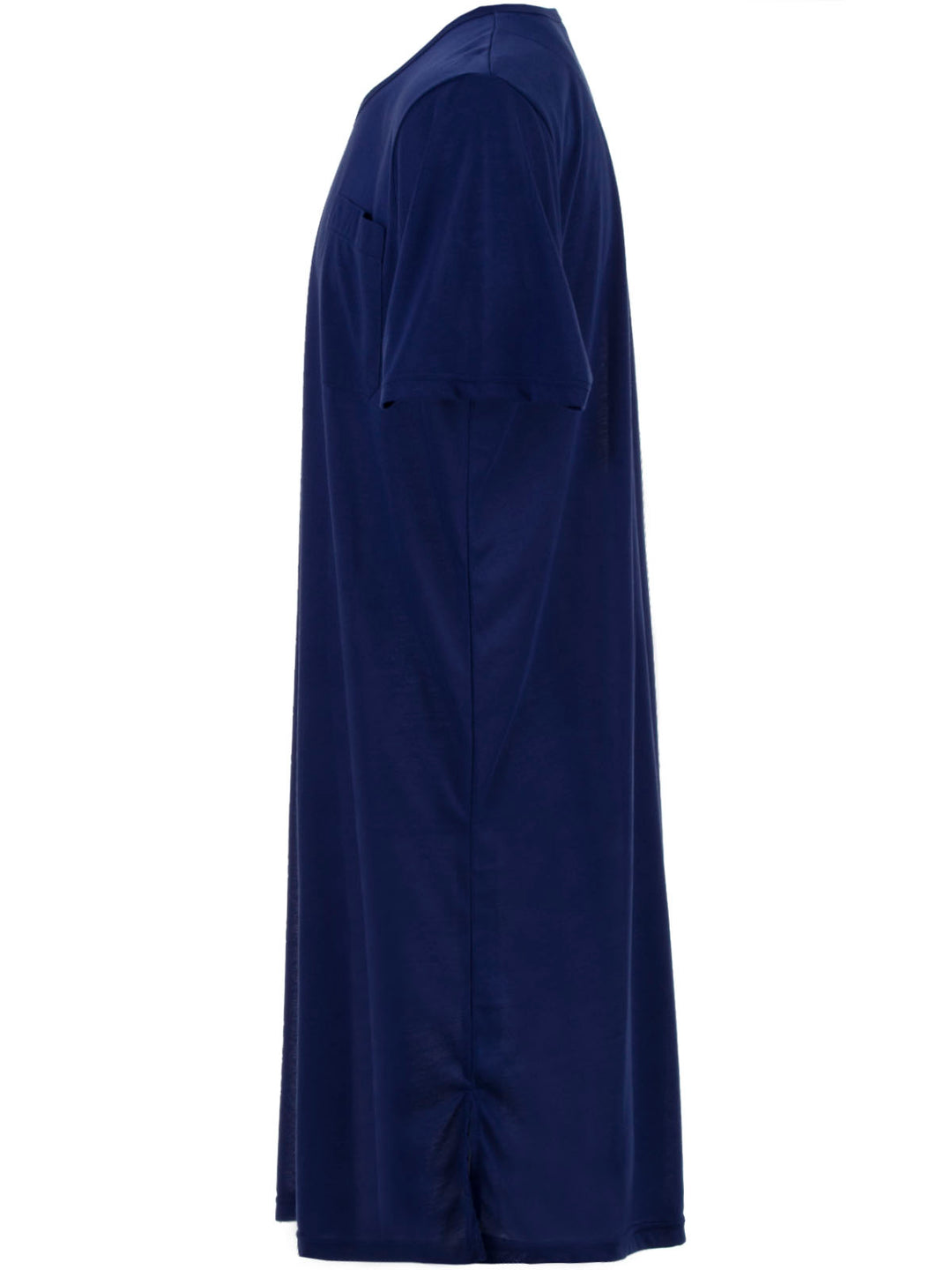 Short-sleeved nightgown - Uni V-neck