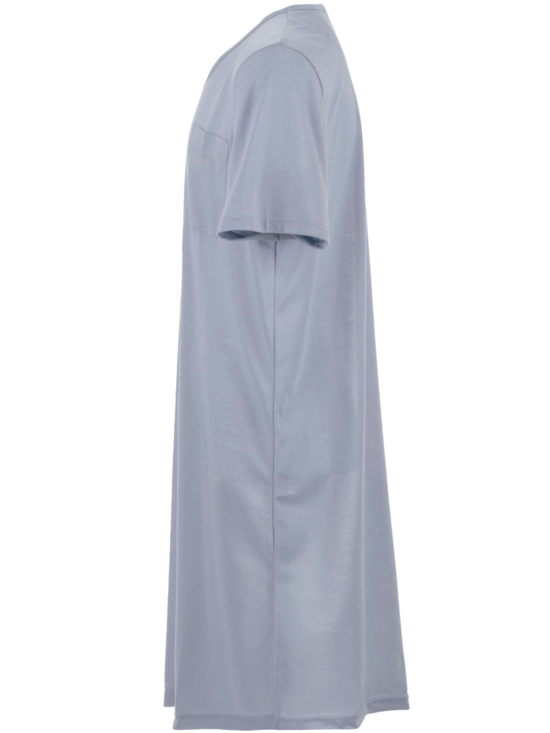Short-sleeved nightgown - Uni V-neck