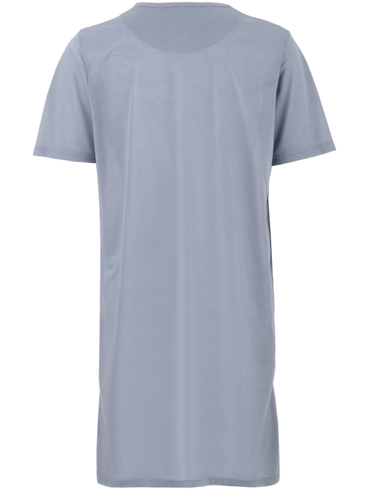 Short-sleeved nightgown - Uni V-neck