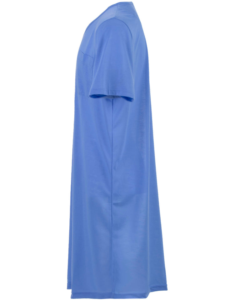 Short-sleeved nightgown - Uni V-neck