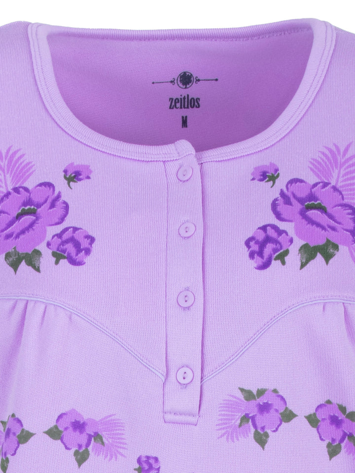Thermal Nightdress - Big Flower Fern