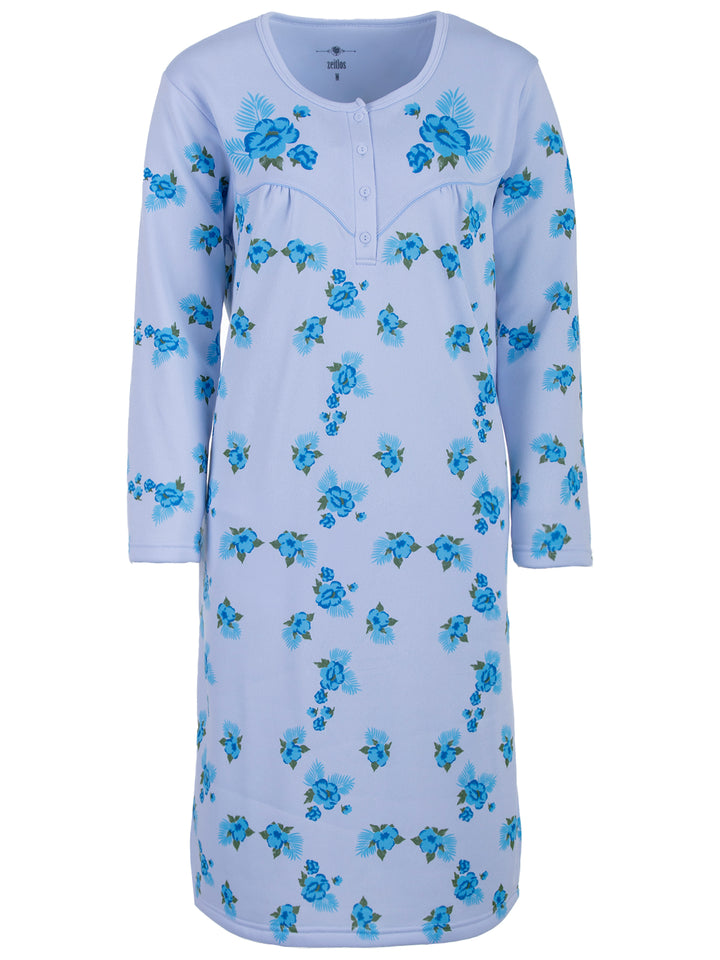 Thermal Nightdress - Big Flower Fern