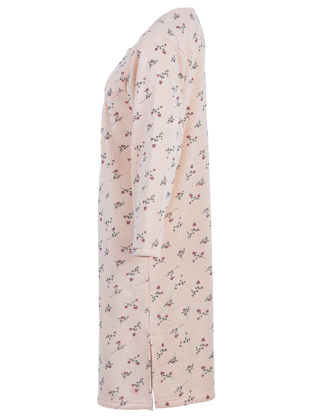 Thermo Nachthemd - Blumen Paspel