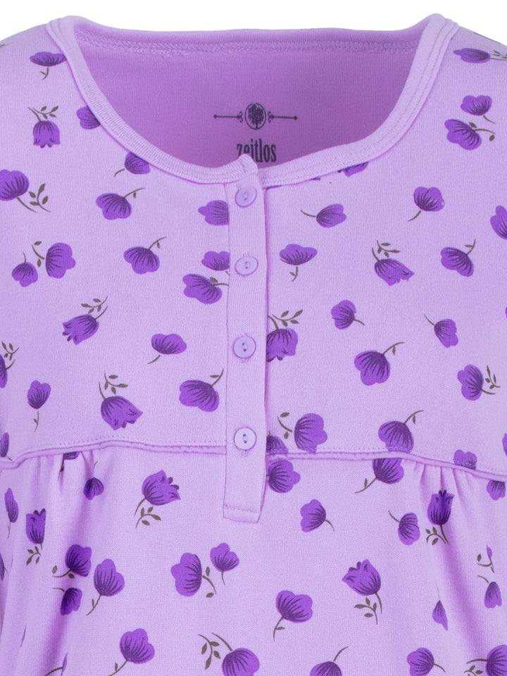 Thermal nightgown - Big Flower