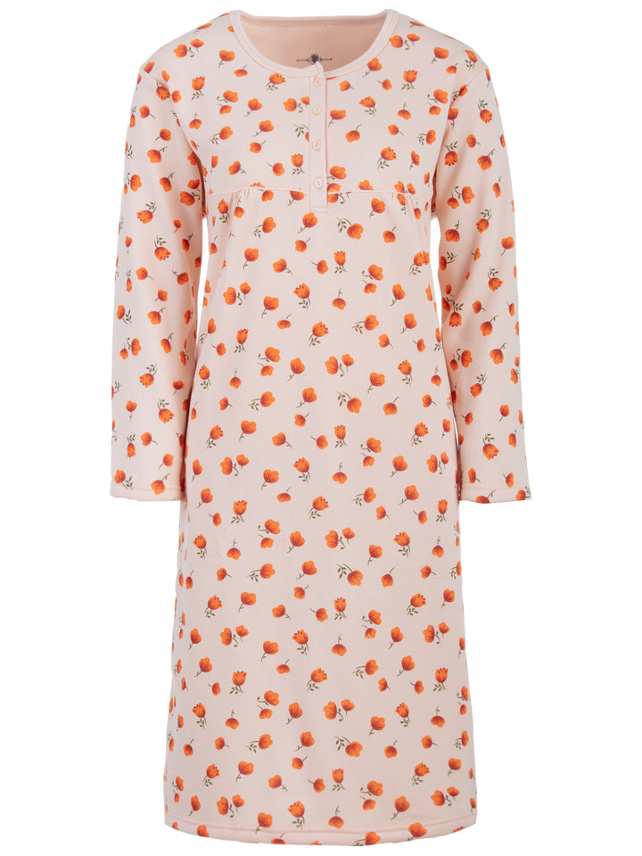 Thermal nightgown - Big Flower