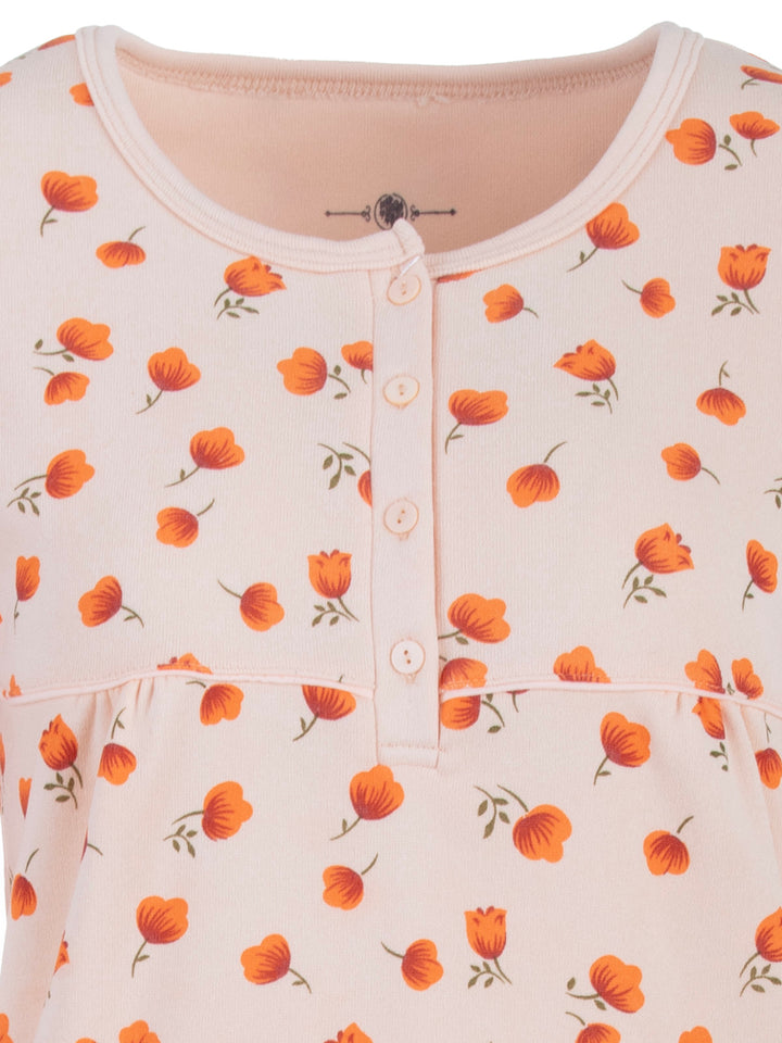 Thermal nightgown - Big Flower