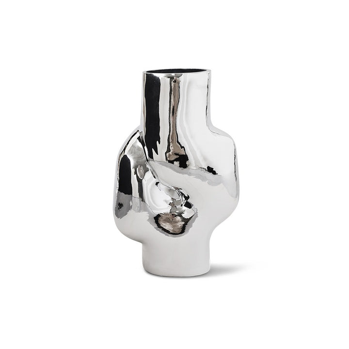Gleam Glass Vase High Chrome – Design Vase 32.5 cm, 3.5 L
