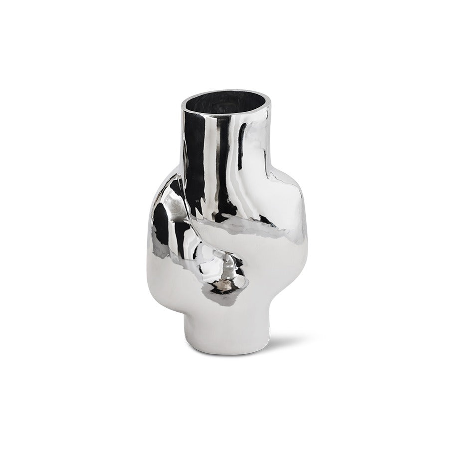 Gleam Glass Vase High Chrome – Design Vase 32.5 cm, 3.5 L