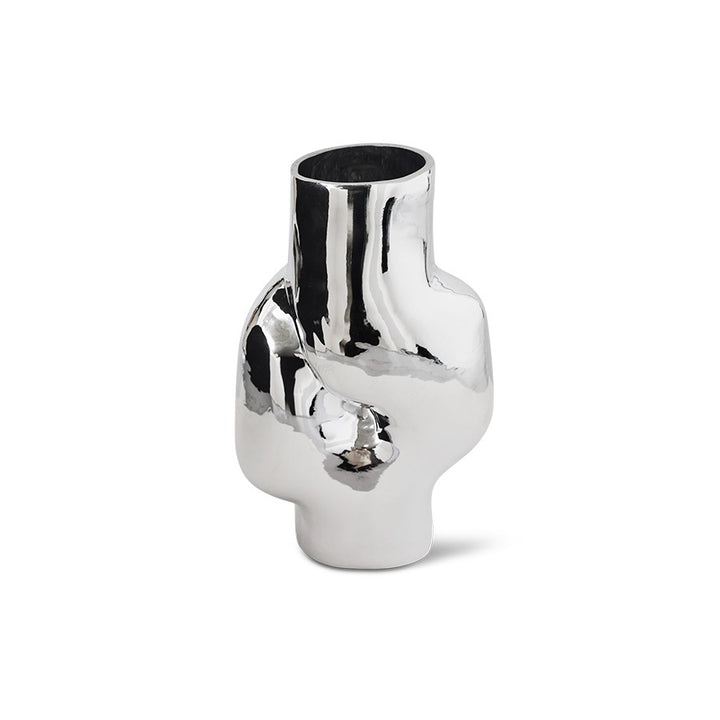 Gleam Glass Vase High Chrome – Design Vase 32.5 cm, 3.5 L