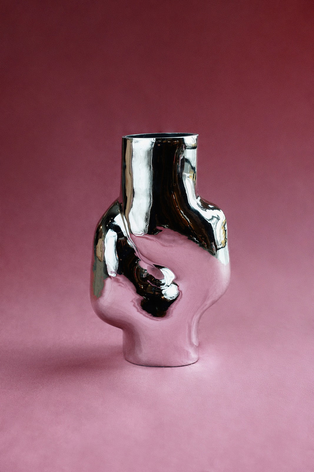 Gleam Glass Vase High Chrome – Design Vase 32.5 cm, 3.5 L