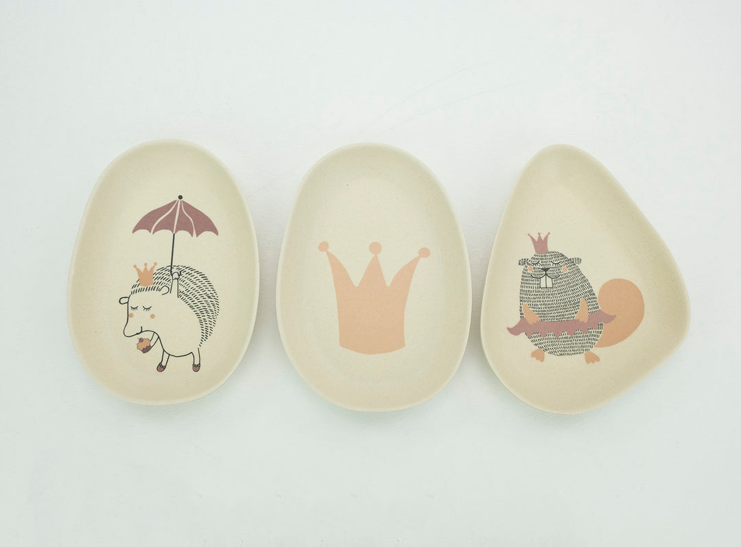 Bambus Melamine Teller Princes - 3er Set