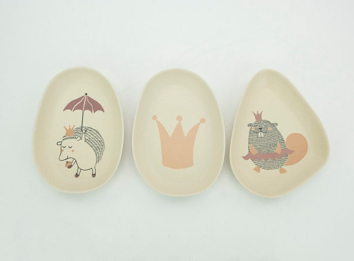 Bambus Melamine Teller Princes - 3er Set