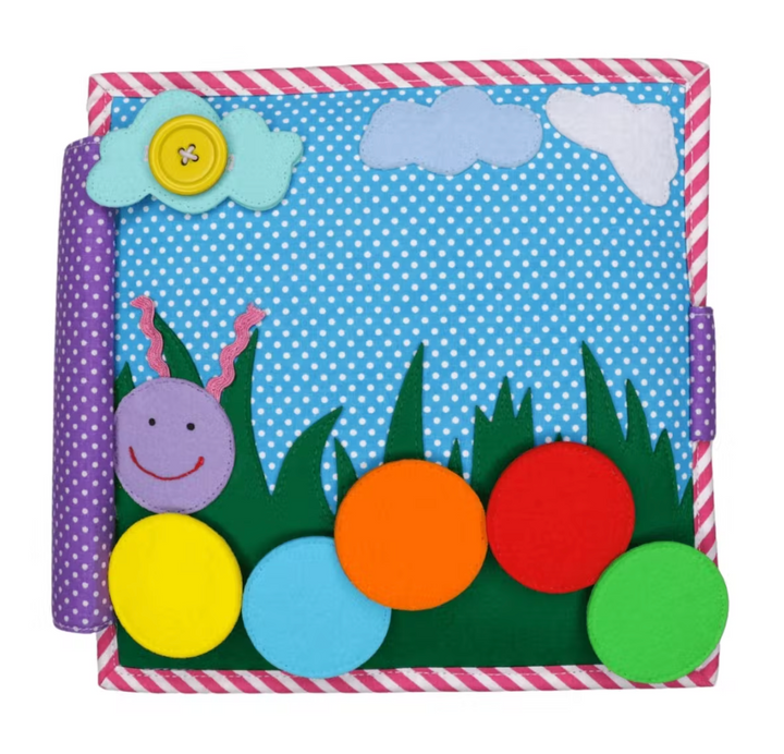 Mini Quiet Book Bunte Raupe