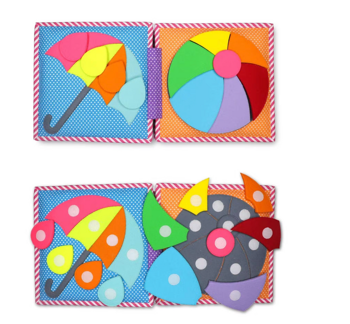 Mini Quiet Book Bunte Raupe