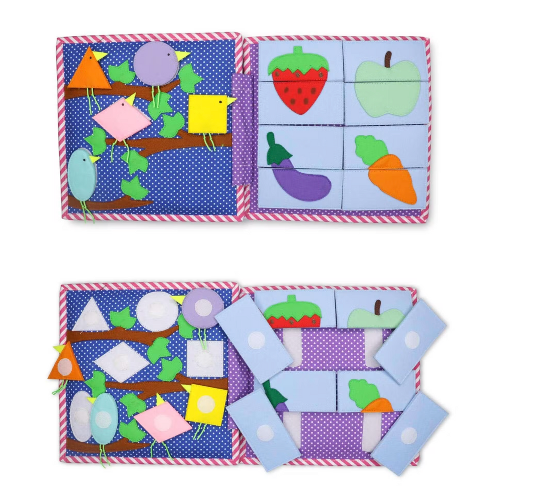 Mini Quiet Book Bunte Raupe