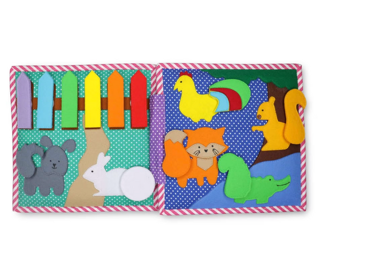 Mini Quiet Book Bunte Raupe