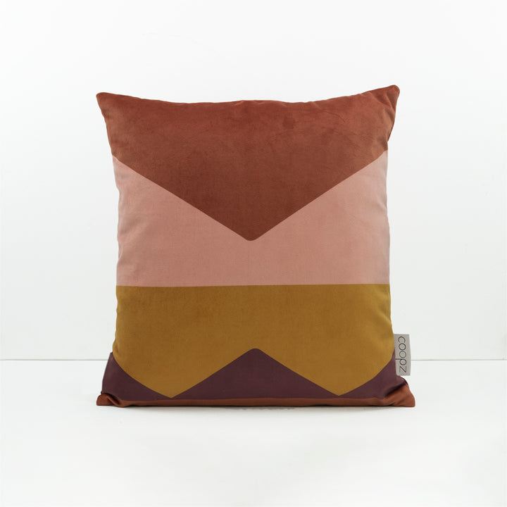 Kissenbezug Brief Velvet Bordeaux
